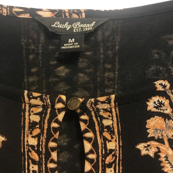 Lucky Brand Boho Beach T-shirt Dress - Picture 3 of 6